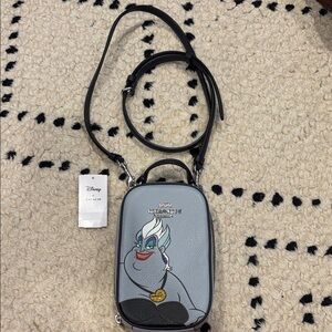Coach Disney Ursula Crossbody Bag in Gray and Black